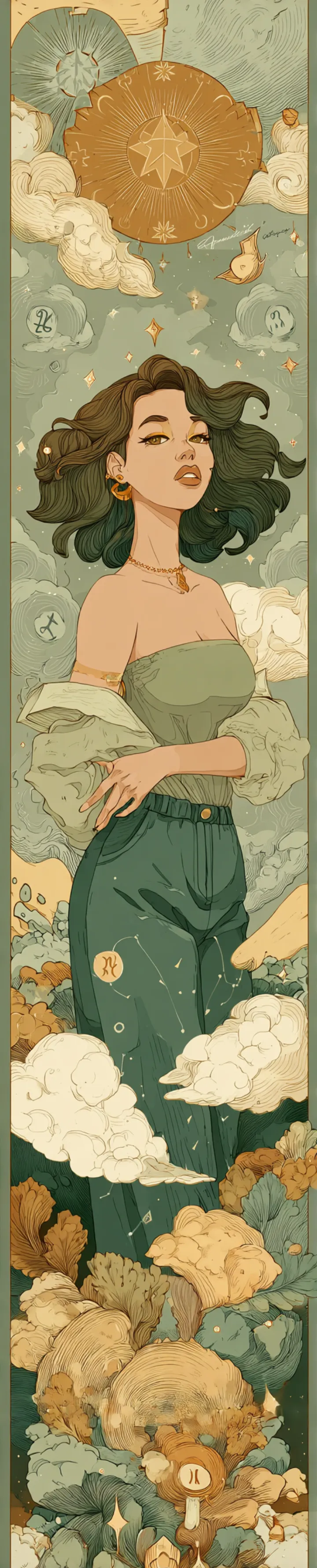 flat vector illustration drawn in the style of tar