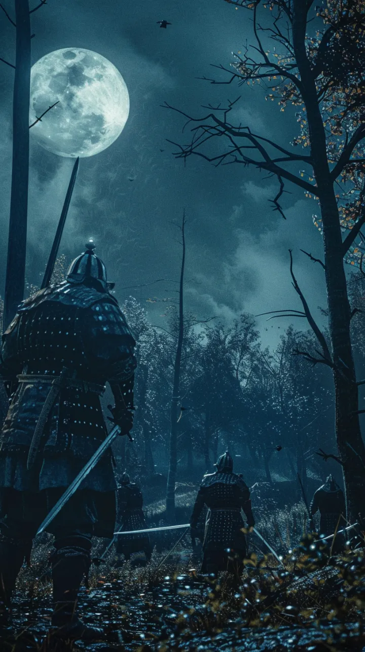 A chilling moment of Mongol warriors executing wit