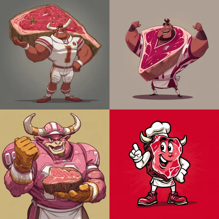 a mascot for a fantasy football team called the Me