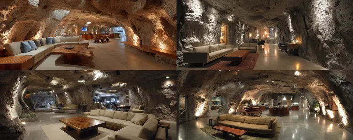 A billionaire's underground bunker. it is a humong