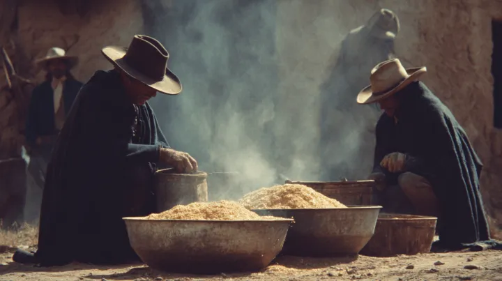 spaghetti western film scene --ar 16:9