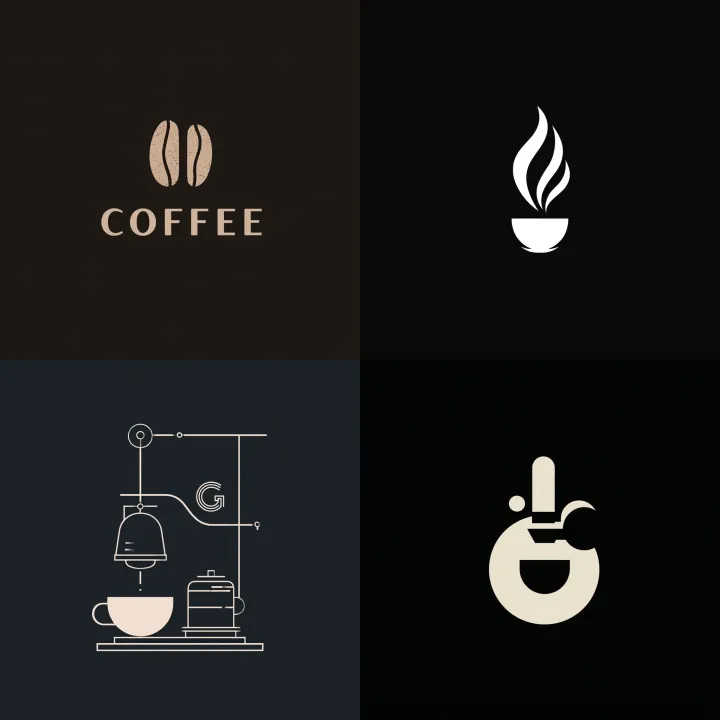 a minimalist logo for a garage that also served co
