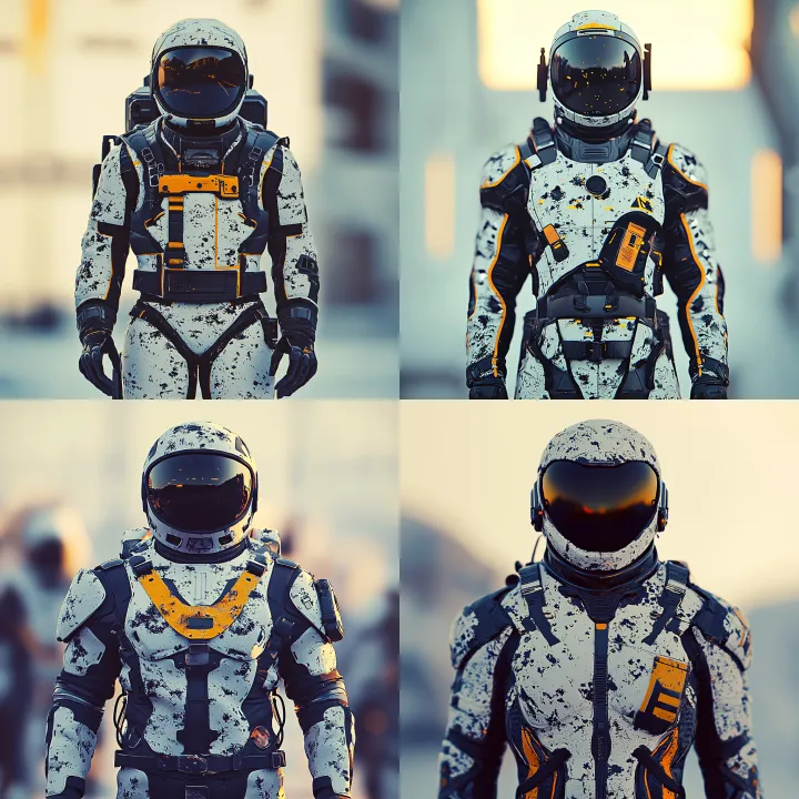 astronaut , front view , cinematic , cyberpunk ele