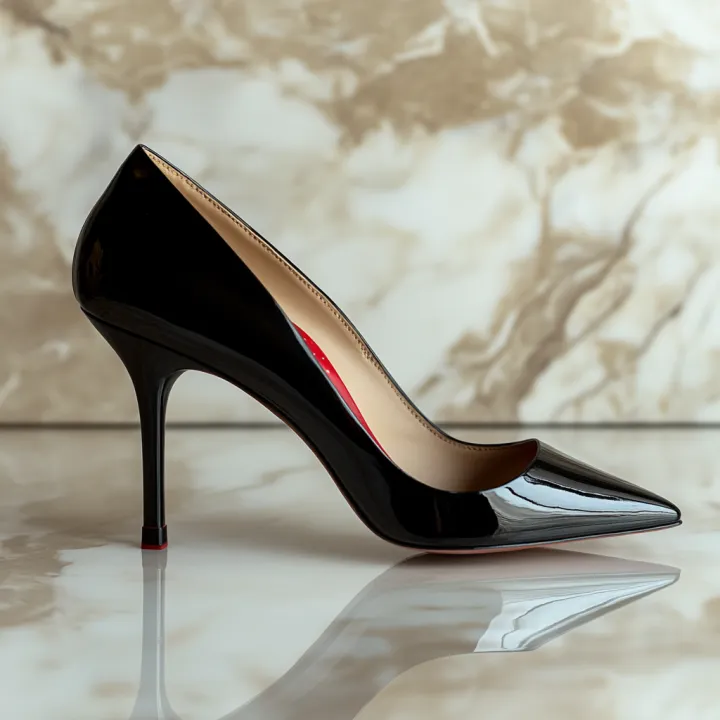 a stock image of Louboutin So Kate heels shot from