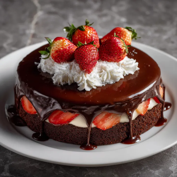 sacher cake, Strawberry edition