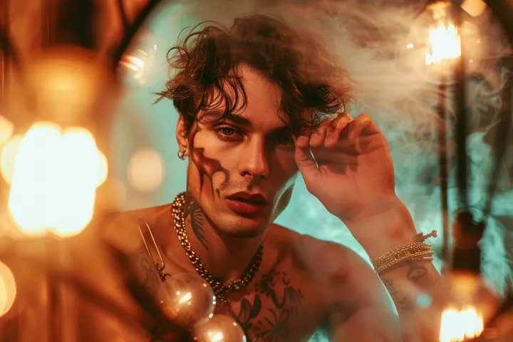a fun villain-pop themed editorial with a quirky m