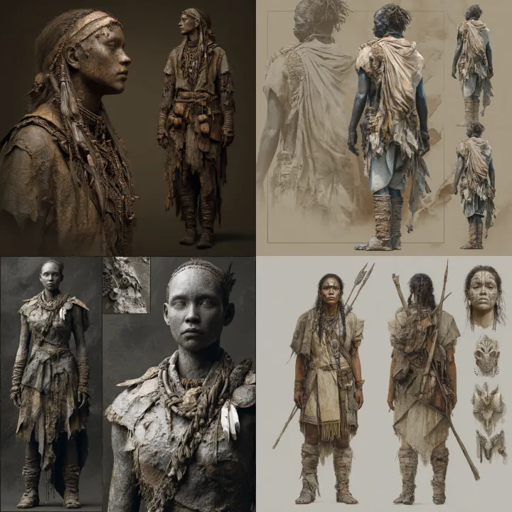 high detail concept art of a person from a fiction