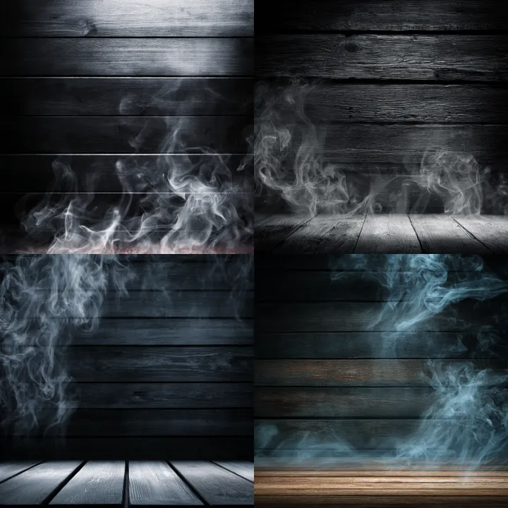 Dark wooden plank wall background with horizontal 