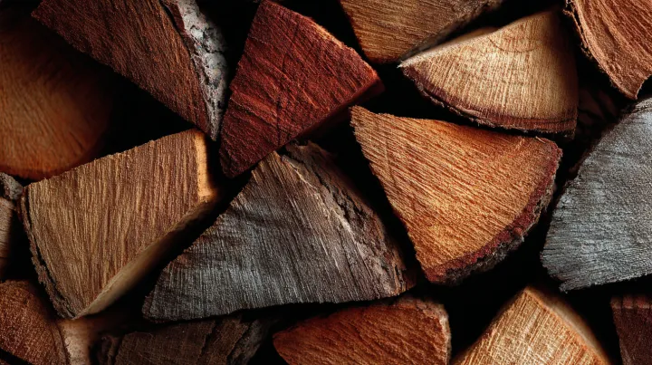 Texture of stack of wood, photo-realistic,ultra sh