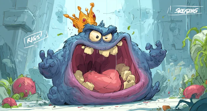 Breathtaking perfect 2D vector illustration of a s