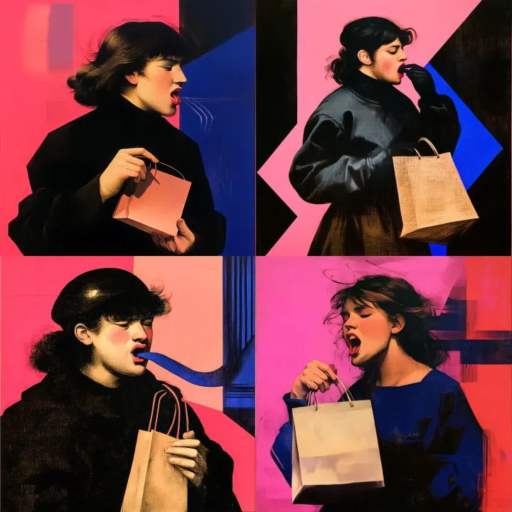 https://s.mj.run/yx6_aKjHGpM girl holding shopping