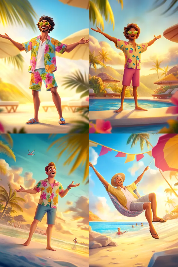 full body, flat painterly illustration stylized il