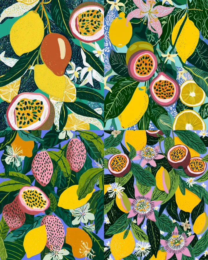 A vector graphic pattern featuring illustration of