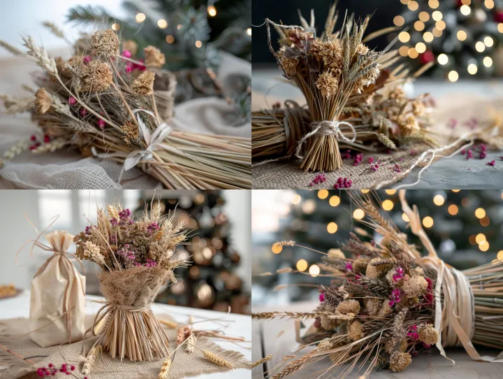 didukh , traditional ukrainian christmas bundle of