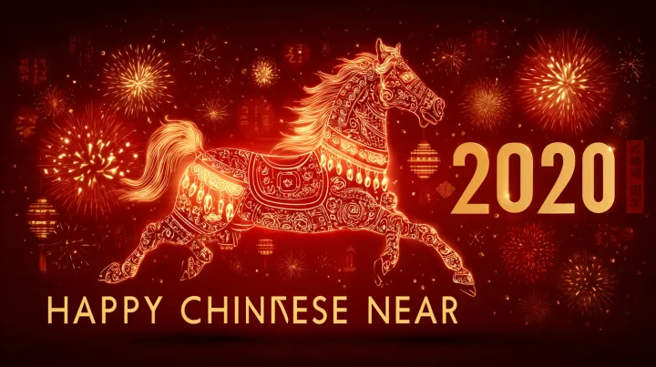 Text "Happy Chinese New Year 2026", majestic red h