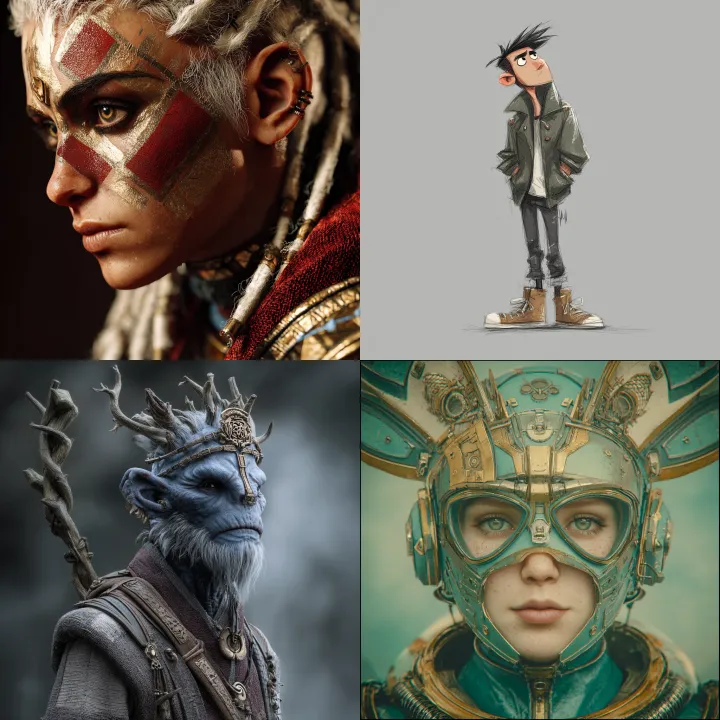 create a character from this image