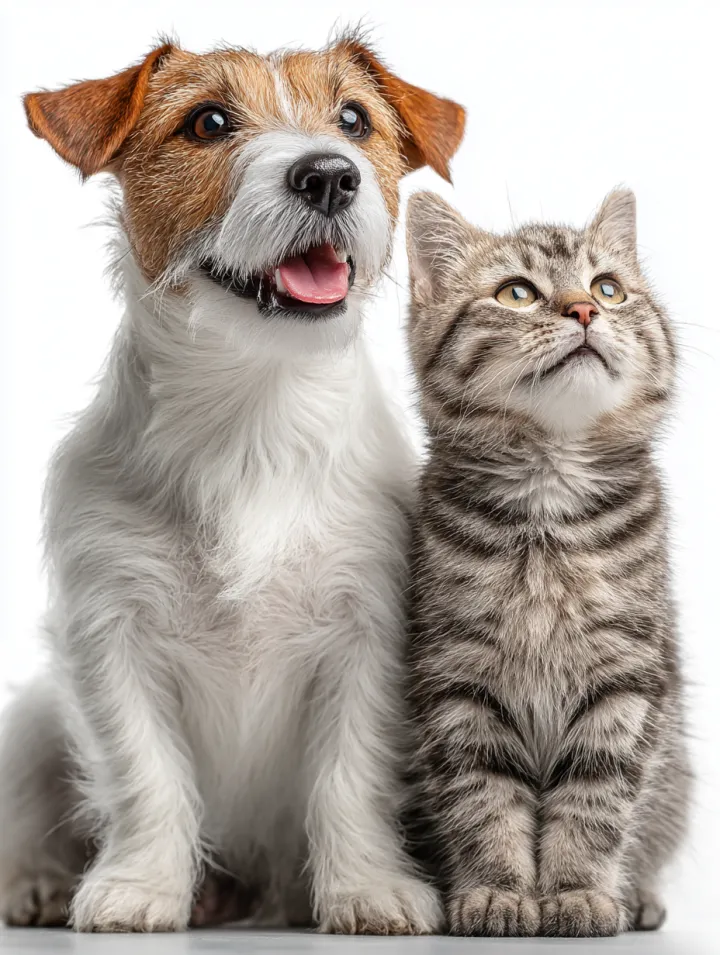 Pure white background, real shot, there is a cute 