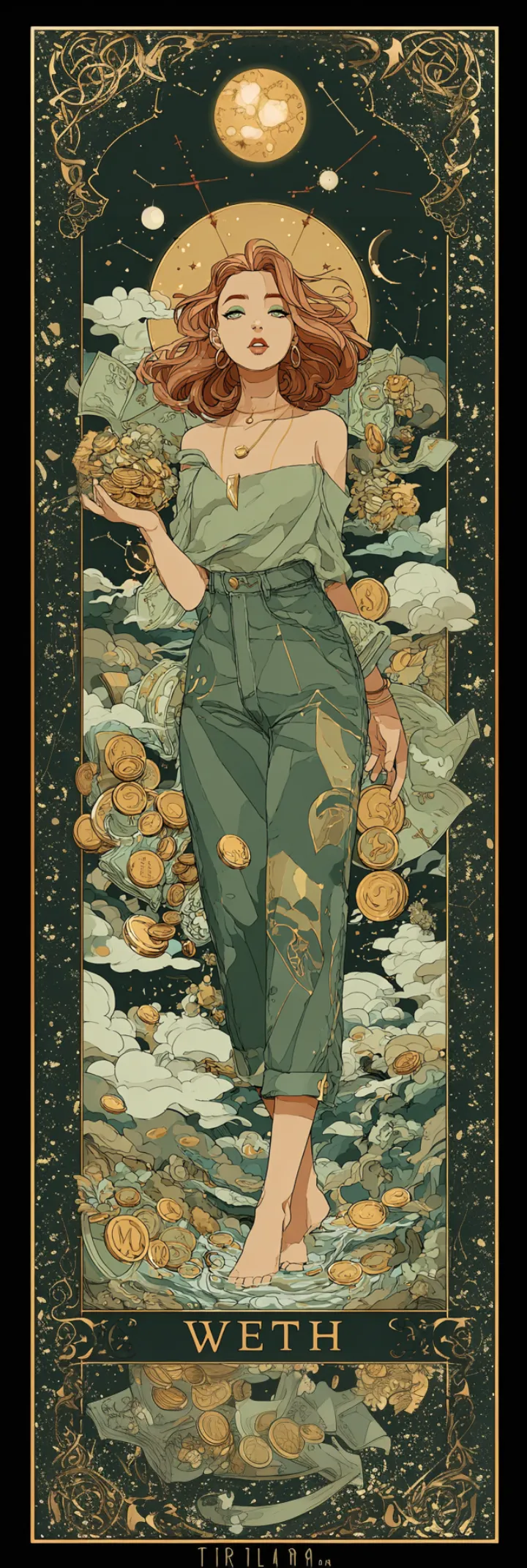 flat vector illustration drawn in the style of tar