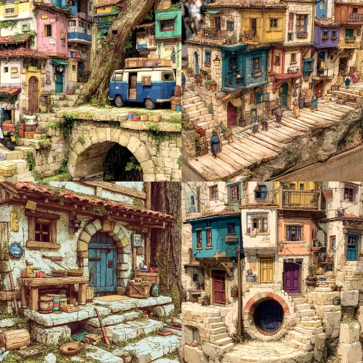 Close-up photograph of real life in one part of th