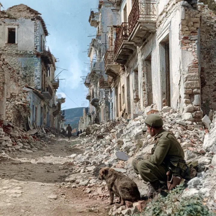 war in greece 1940 colorized