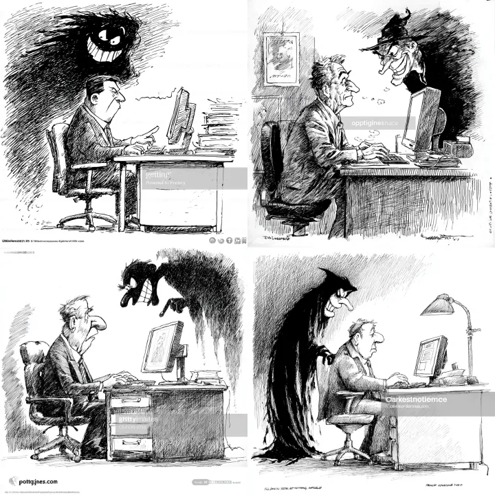 A young professional office worker in business att