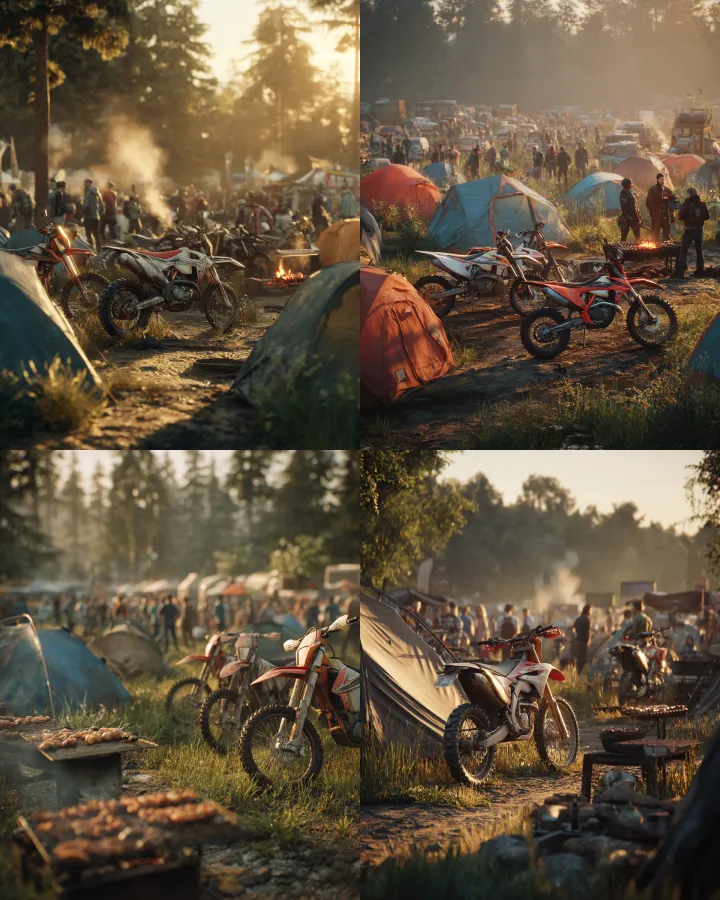 realistic outdoor summer sports festival scene, ca