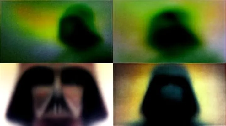 1970s psychedelic poster of Darth Vader --q 2 --ra