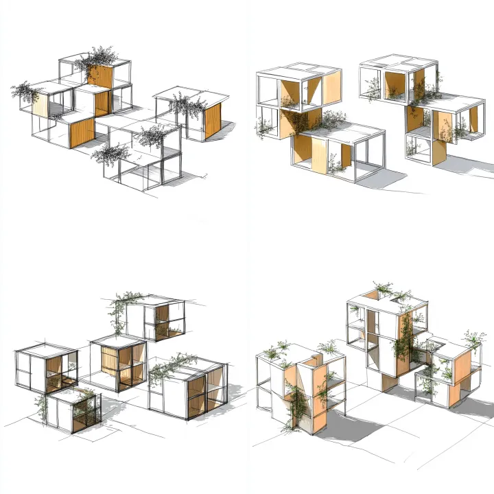 https://s.mj.run/MEIXlePOsWE Modular living , Tetr