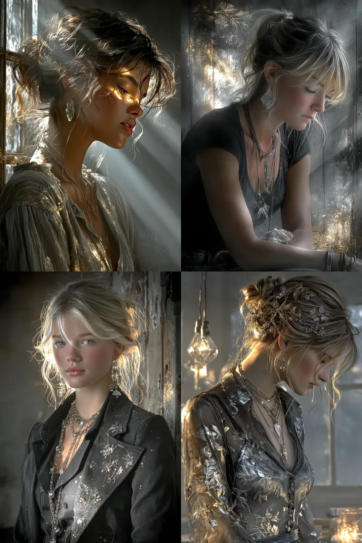 Beautiful female portrait--head and shoulders only