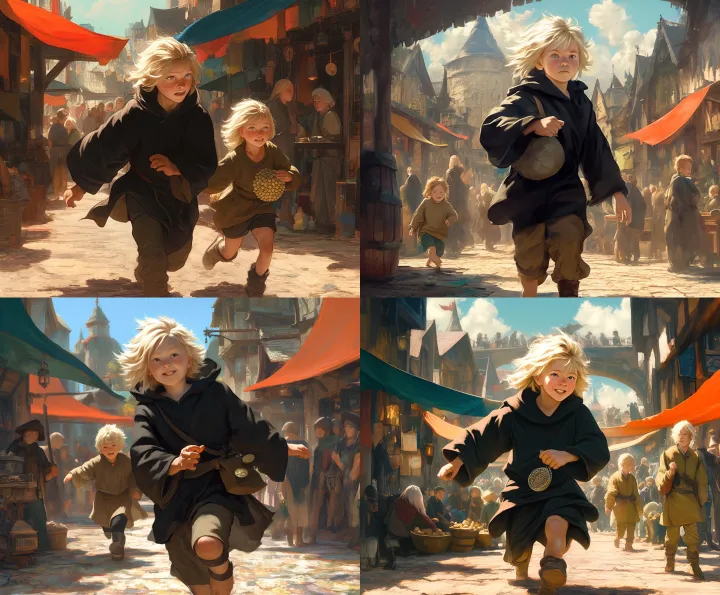 A 20 yr old with long platinum hair warrior pursue
