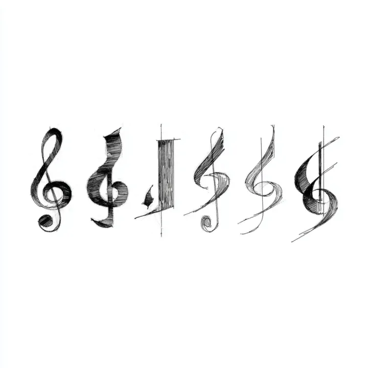 a quaver (music note) in the exact style as the re