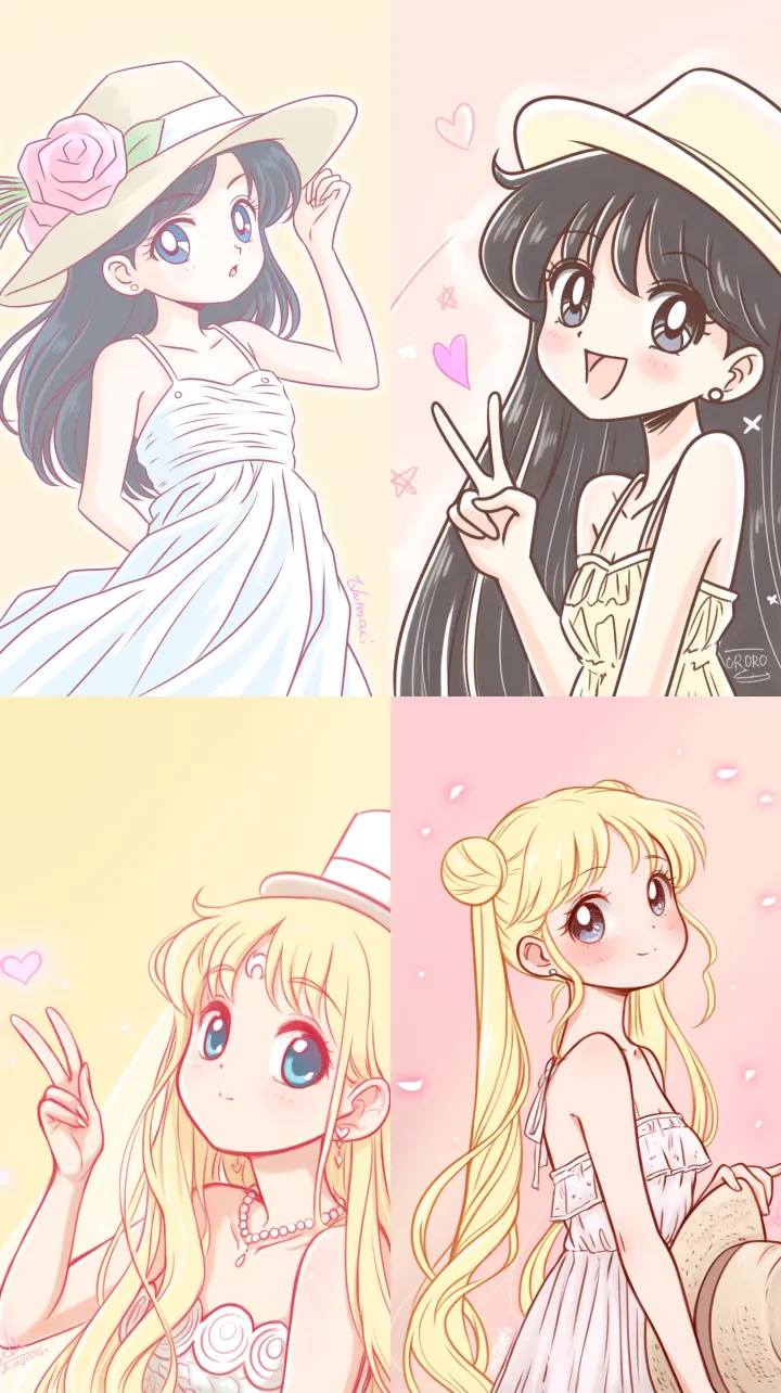 Sailor Moon Styling, Bold Lines Sailor Moon Weddin