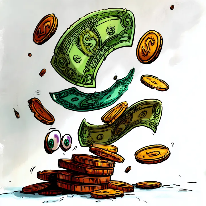 Cartoon style illustration of a dirty shirt agains