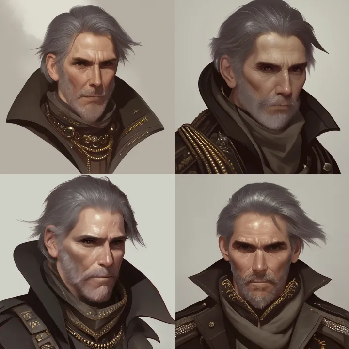 portrait of King Regis from Final Fantasy XV; an o