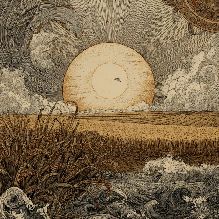 a hand-drawn, highly detailed and intricate illust