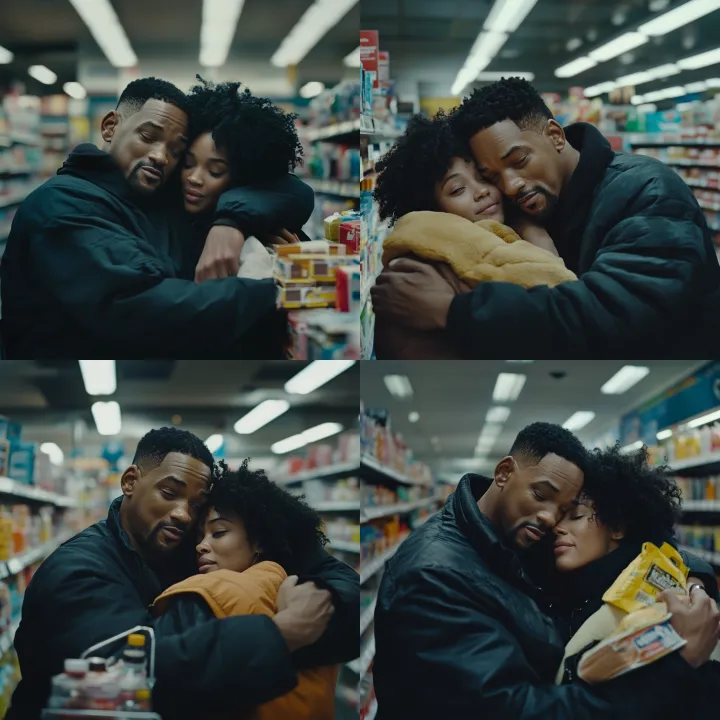 Will Smith , defusing a fight at a shop checkout ,