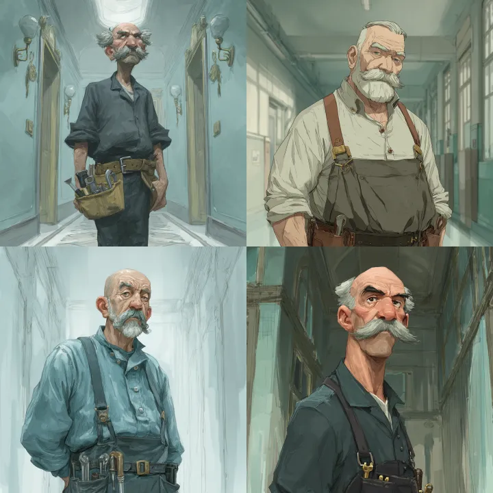 older man,balding,grey hair,slight wrinkled skin,t