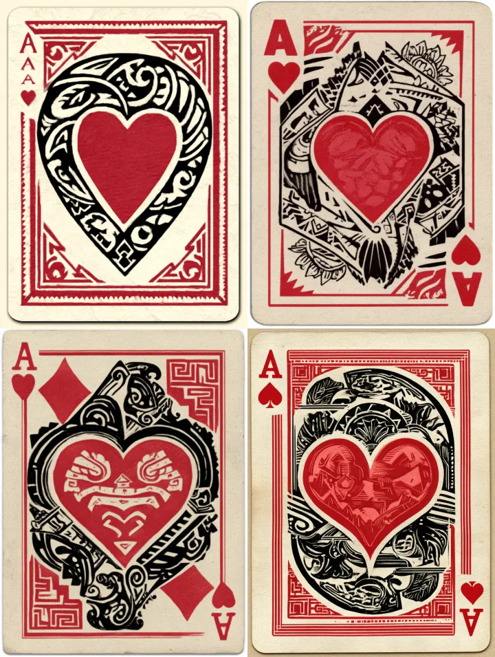 An epic, luxurious design for the ace of hearts po