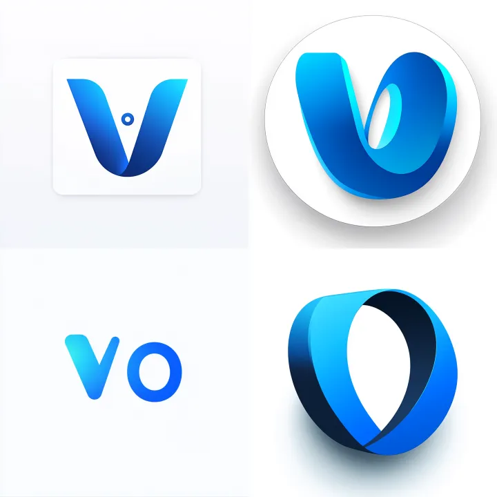 app logo which incorporates letters V and O , make