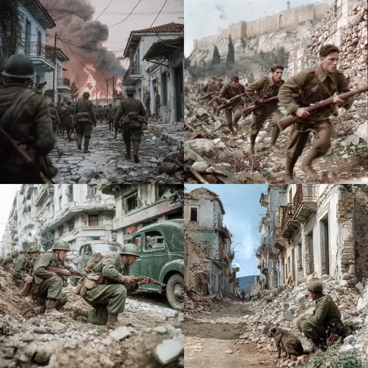 war in greece 1940 colorized