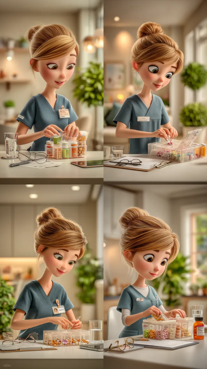 A high quality 3D cartoon illustration, medium sho