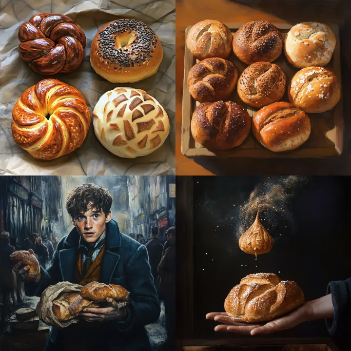 buns rolls , Fantastic beasts and where to find th