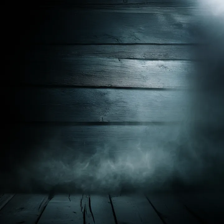 A close-up of a dark wooden wall with horizontal p