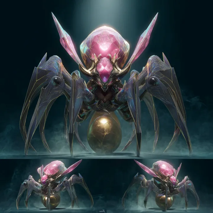 https://s.mj.run/Oa_Si6JjAOY Epic alien spider que