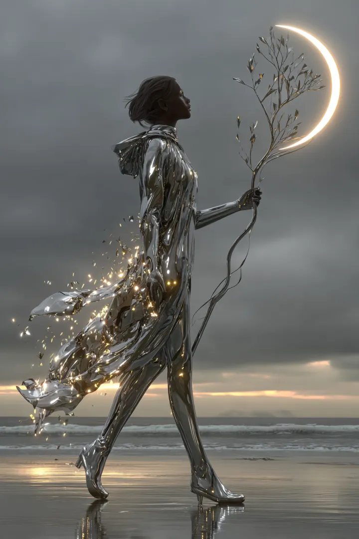 surreal figure --chaos 70 --ar 2:3 --v 7.0 --styli