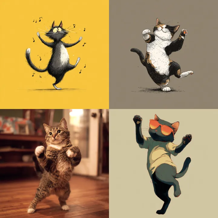 the funniest cat dancing
