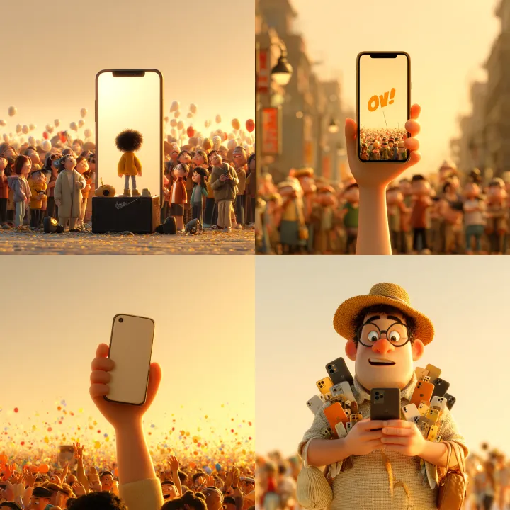 Give a phone on sale festival vibe. --ar 1:1 --v 7