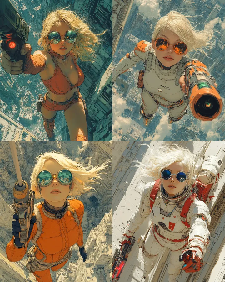 High angle shot from above, cyberpunk fantasy, Roc