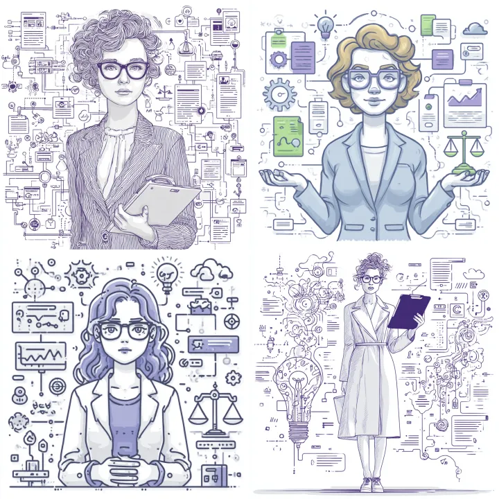 Outline-style illustration of a minimalist ethical