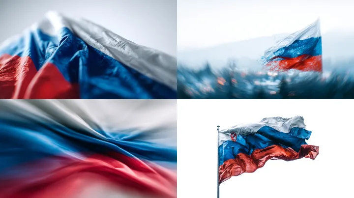 Epic photo of the flag of Slovenia in front of a w